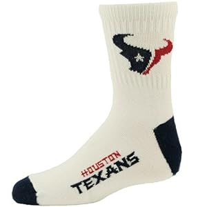 Houston Texans Youth Navy NFL Logo/Name Socks