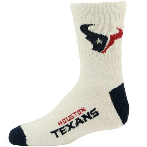Houston Texans Youth Navy NFL Logo/Name Socks