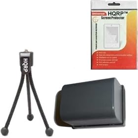 HQRP Extended Battery Pack for Canon Elura 40MC/50/60/65/70/80/85/90 and Optura 30/40/400/50/500/60/600 Camcorders plus HQRP Screen Protector & Mini Tripod