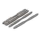 uxcell　両頭プラスドライバービット　金属　六角シャンク　プラスドライバービット　5本入り