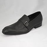 Italian Napa Calfskin Shoes Mens Centauro Loafers Leather Shoes 736-05 Slip-On Black