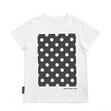 double talkin' JIVE 綿天竺プリントTシャツ レディース (S, 白×水玉柄)