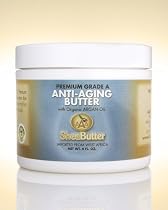 Natural Anti-Aging Butter Unrefined Certified Grade A Shea Butter and Organic Unrefined Argan Oil Blend 4 oz.