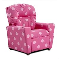 Oxygen Pink Children's Recliner with Cupholder