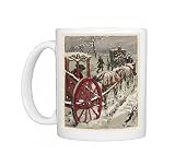 Country Road In Snow Photo Mugs