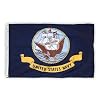 Valley Forge Nylon United States Navy Flag, measures 3-Foot x 5-Foot