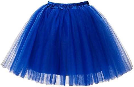 Dobeans Women's Mini Tutu Cute Ballet Layered Ruffle Frilly Petticoat Tulle Skirt