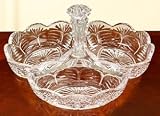 PORTICO COLLECTION 3 PART CRYSTAL SECTIONAL DISH