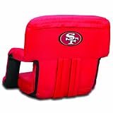 NFL San Francisco 49ers Portable Ventura Reclining Seat, Red