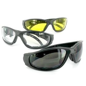 SPORTSTER Safety Goggles with Bifocal Reading and Sun Reading Lens Fit under a Helmet - Read while you work or play in the sun!