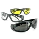 SPORTSTER Safety Goggles with Bifocal Reading and Sun Reading Lens Fit under a Helmet - Read while you work or play in the sun!