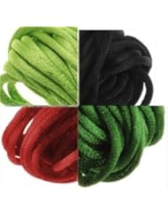 From Amazon.com. Click for details:
 Satin Rattail Cord 2mm for Kumihimo Mixed 4 Color 8 Yards Each 32 Yards Per Package - Black, Burgundy, Emerald, Lime Green Used to Make Necklaces, Bracelets, Macrame, Japanese Braiding Satin Rattail Cord 2mm for Kumihimo Mixed 4 Color 8 Yards Each 32 Yards Per Package - Black, Burgundy, Emerald, Lime Green Used to Make Necklaces, Bracelets, Macrame, Japanese Braiding