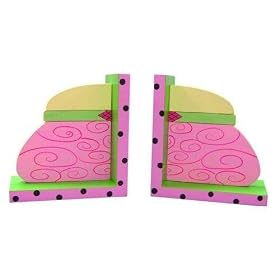 Girly Girl Bookends by LC Creations