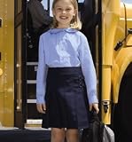French Toast Girls' Pleated Scooter in Plus Sizes - Available in 2 Colors