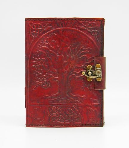 Fantasy Gifts 2282 Leather Embossed Tree Of Life Journal with Lock