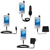 Road Warrior Kit for the HTC 6700Q Qwest includes a Car & Wall Charger AND USB cable AND Battery Extender - Gomadic Brand w/ TipExchange Technology