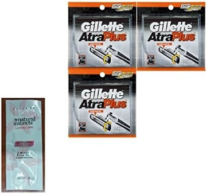 Atra Plus Refill Razor Blades 10 ct. (Pack of 3) with FREE Loving Color trial size conditioner