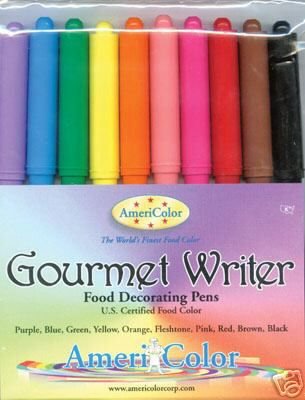 Americolor Food Marker Writers- 10 Color Pack
