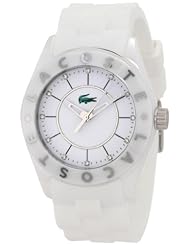 Lacoste Biarritz White Dial White Ceramic Ladies Watch 2000672