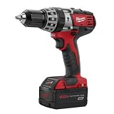Factory-Reconditioned Milwaukee 2602-82 M18 Compact Hammer Drill/Driver Kit, 1/2-Inch