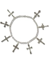 Cross Bracelet with Antique finished Crosses