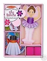 Melissa & Doug Deluxe 27-Piece Nina Ballerina Magnetic Dress-Up