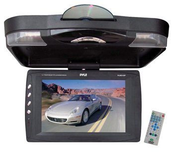 PYLE PLRD133F 12.1-Inch Roof Mount TFT LCD Monitor with Built-In DVD Player