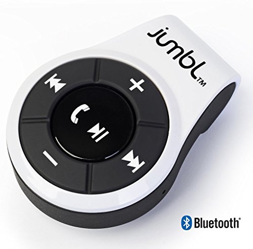 Jumbl& 8482; Bluetooth 4.0 Hands-Free Calling & A2DP Audio Streaming Adapter/Receiver - White