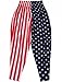INTERNATIONAL BAGGYZ Baggy Gym Workout Pants-USA Flag Print