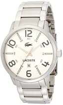 Hot Sale Lacoste Barcelona White Dial Stainless Steel Mens Watch 2010494