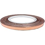 Copper Conductive Adhesive Tape, 1/4" Width, 2.75 mil Thick, 36 yd Length,  3" Core