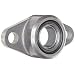 Spyraflo HF2-312-P Aluminum 2-Bolt Hole, Housing-Flange with a 5/16 inch Inner-Diameter, Self-Aligning, High Performance PTFE Impregnated Bronze Bearing