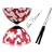 Mr Babace Medium Harlequin Diabolo Gift Set - Red & White