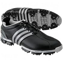 adidas Tour 360 3.0 Golf Shoe (Black/Metallic Silver) - Black/Black/Metallic Slvr 10.5