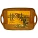 Tuscany Vineyard Themed melamine tray with handles 15.5 by 11 inches