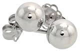 10k White Gold 5mm Ball Stud Earrings