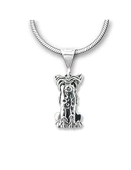 Sterling Silver Chinese Crested Pendant by The Magic Zoo