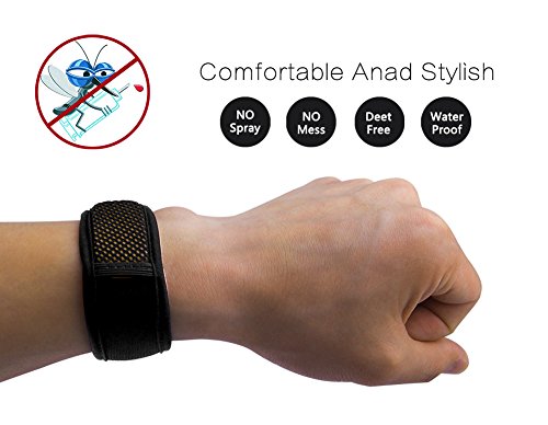 pureGLO Mosquito Repellent Bracelet with 4 FREE Refills - Natural Bug Repeller Mosquitoes Repellent Bands - Deet Free Safe Indoor Outdoor Pest Control Wristband for Babies Kids Adults(Black) pureGLO Mosquito Repellent Bracelet with 4 FREE Refills - Natural Bug Repeller Mosquitoes Repellent Bands - Deet Free Safe Indoor Outdoor Pest Control Wristband for Babies Kids Adults(Black)