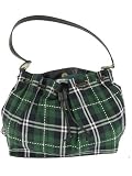 School Girl Costume Green Plaid Purse - ONE SIZE