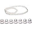 Single Strand 18 Inch 6-6.5mm White Freshwater Cultured Pearl Necklace