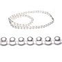 AugustinaJewelry Single Strand 18 Inch 6.5-7mm White Freshwater Cultured Pearl Necklace
