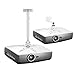 Projector Mount, Wall Ceiling Mount Hanger with Universal LCD/DLP Mounting for Epson, Optoma, Benq, ViewSonic Projectors, Video Projector Mount, Extendable,33lb Load Capacity, White