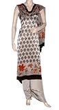 Attractive Amazingly Fashionable Designer Royal Indian Look Boho Bohemian Bollywood & Tree Design Block Print Creem Color Salwar Kameez Suit