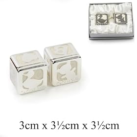 Silverplated First Tooth & Curl Set"ABC" Epoxy Cream Inserts