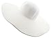 Wowlife Wide Brim Roll-up Big Beautiful Solid Color Floppy Hat (White)