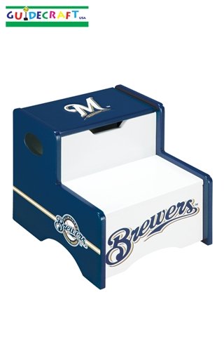 Milwaukee Brewers Mlb Wooden Storage Step-up