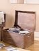 Holz-Box / Stapelkiste mit Deckel, braun (40 x 30 x 23 cm)