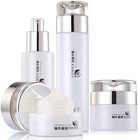 Snail Essence Whiteing Face Cream Ageless Moisturizing Black Head Acne Treatment Anti Winkles Skin Care Snail Cream Beauty 4pcs/set