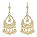 14k Yellow Gold Chandelier Vintage Earrings title=