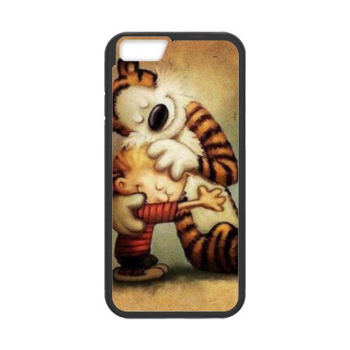 iPhone 6/6s Case,Black/White Sides,Classic Style+Customzie Unique Design iPhone 6s Cases ,TPU Rubber iPhone 6/6s,Calvin and Hobbes 6s Cover